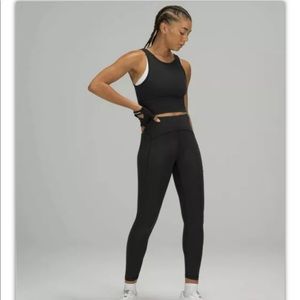 NWT lululemon Power Thru High rise Tight 25" sz 4 Black